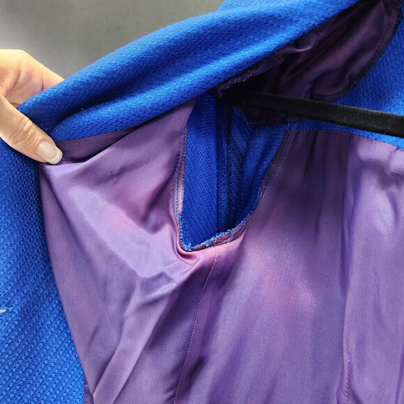 Elegant Blue Button-Down Dress - Picture 8 of 11